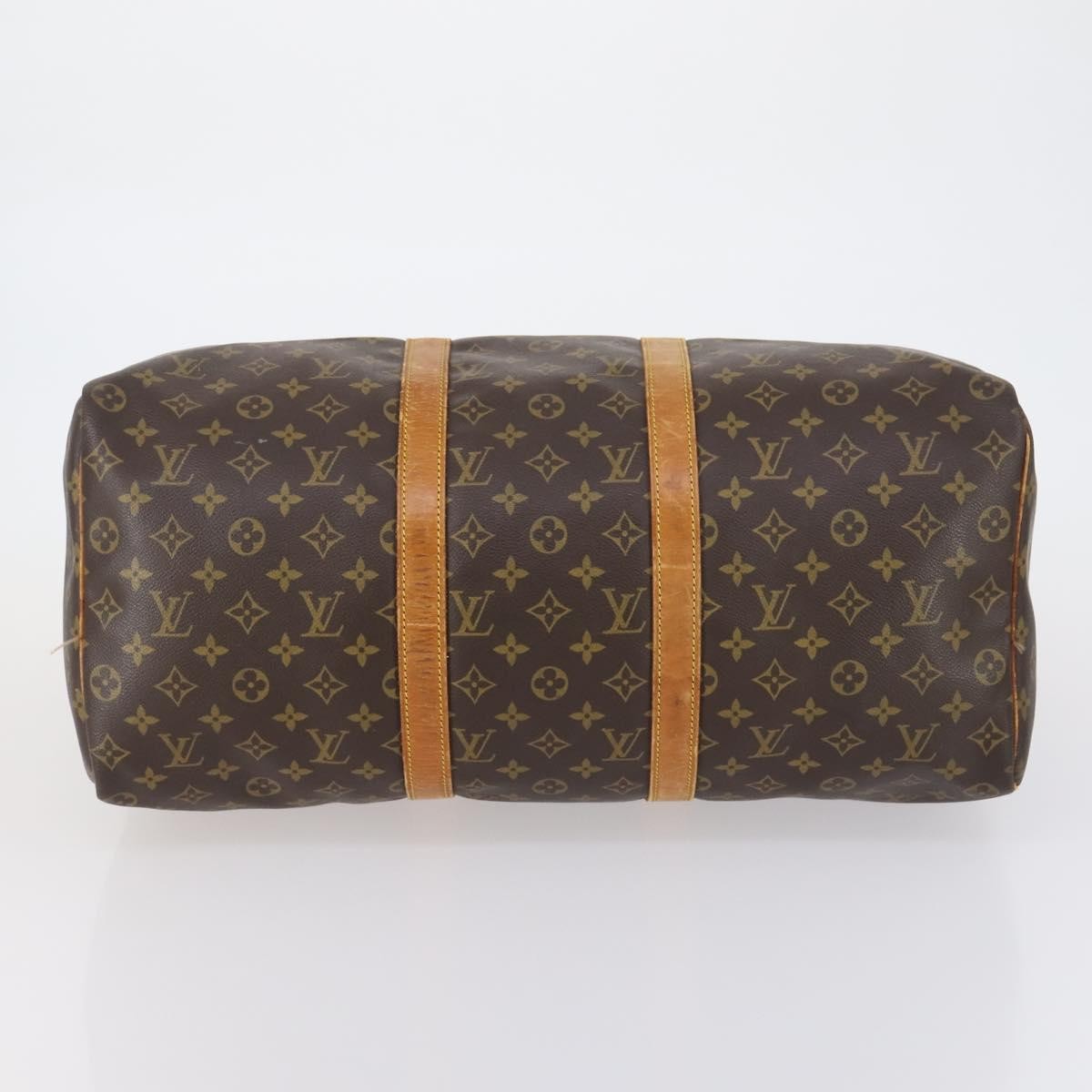 Louis Vuitton Keepall Bag Monogram Canvas Brown Canvas Travel Bag