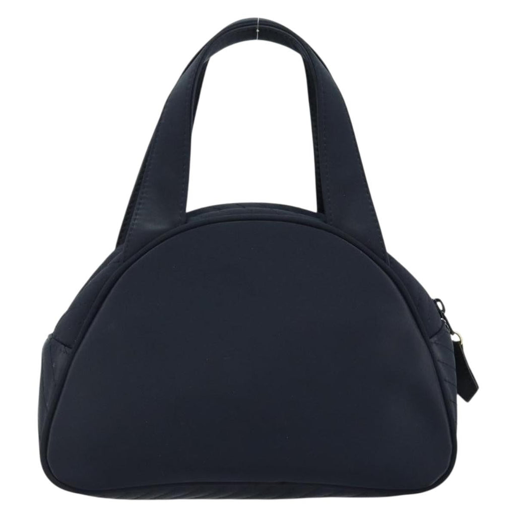 Saint Laurent Vintage Handbag Nylon Black Nylon Handbag (Pre-Owned)