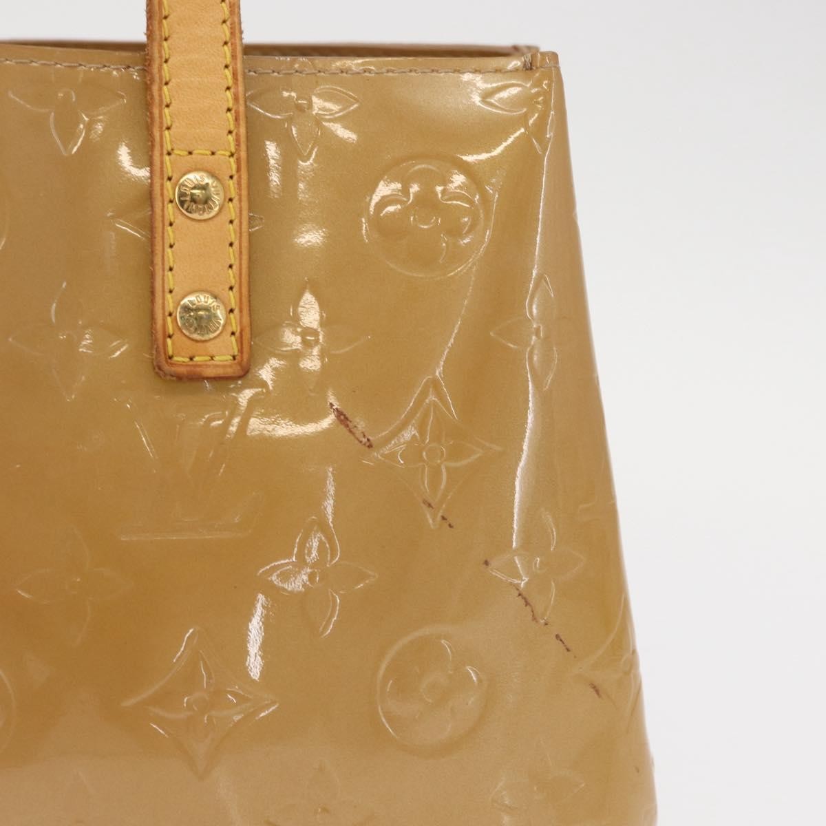 Louis Vuitton Reade Handbag Monogram Vernis Brown Patent_Leather Tote Bag