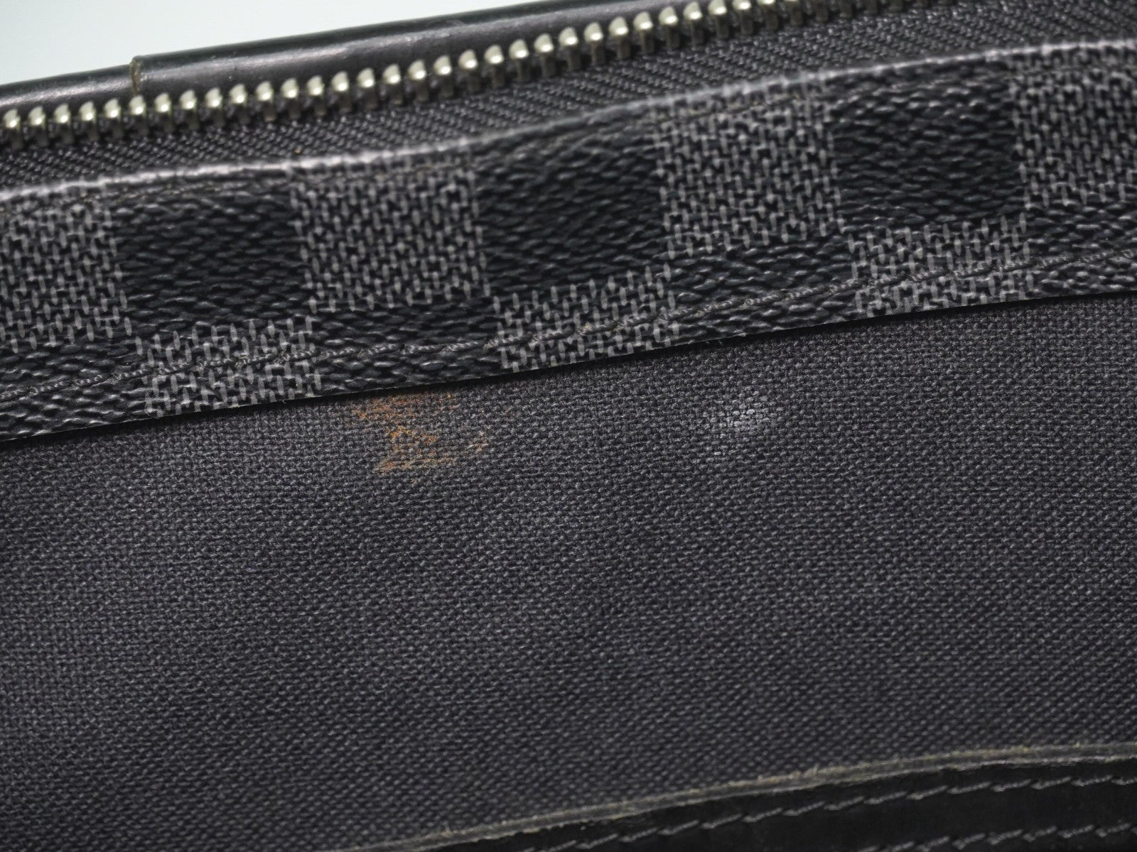 Louis Vuitton Tadao Handbag Damier Graphite Black Canvas Tote Bag
