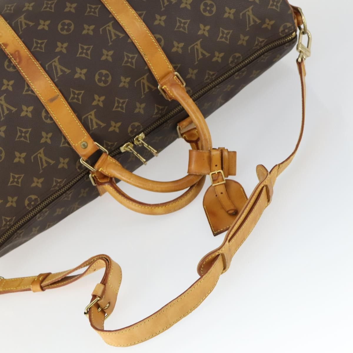 Louis Vuitton Keepall Bag Monogram Canvas Brown Canvas Travel Bag