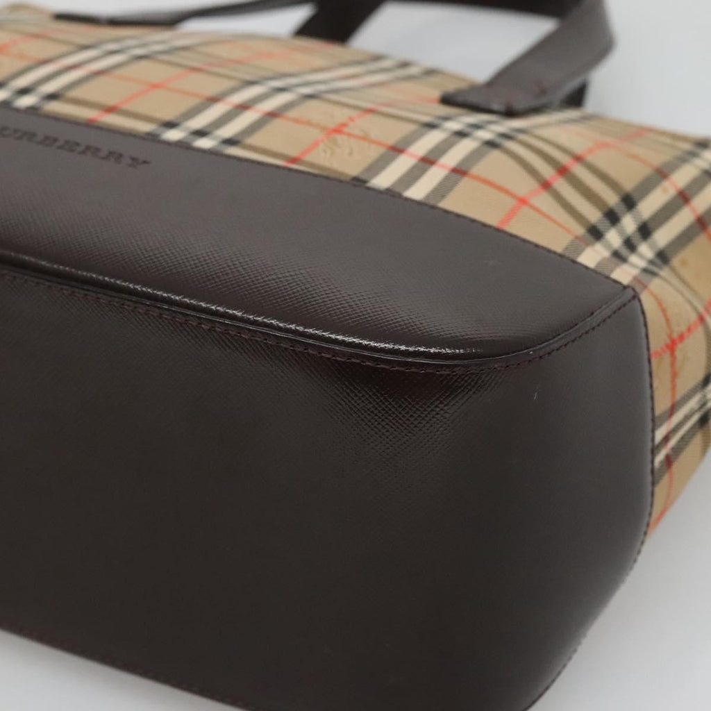 Burberry Nova Check Handbag Nova Check Canvas And Leather Beige Canvas Handbag