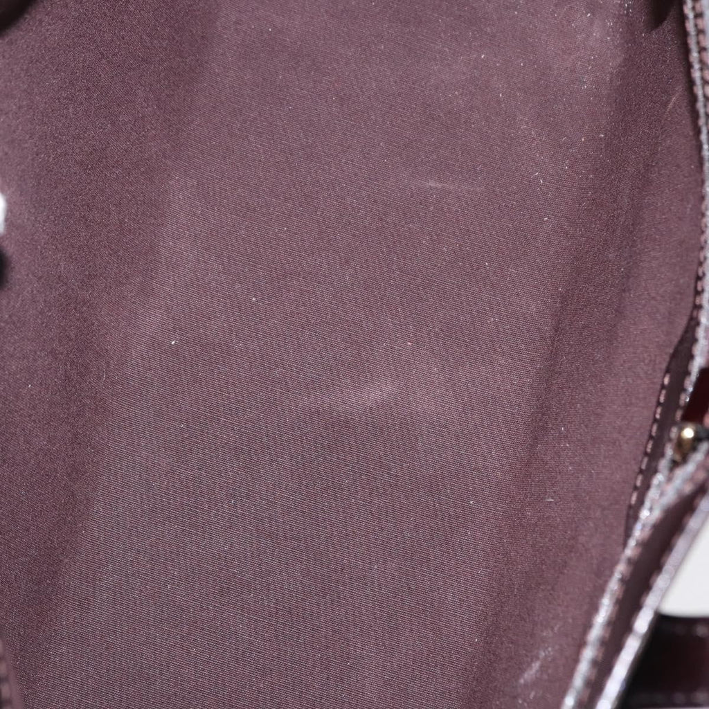Louis Vuitton Wilshire Handbag Monogram Vernis Purple Patent_Leather Tote Bag