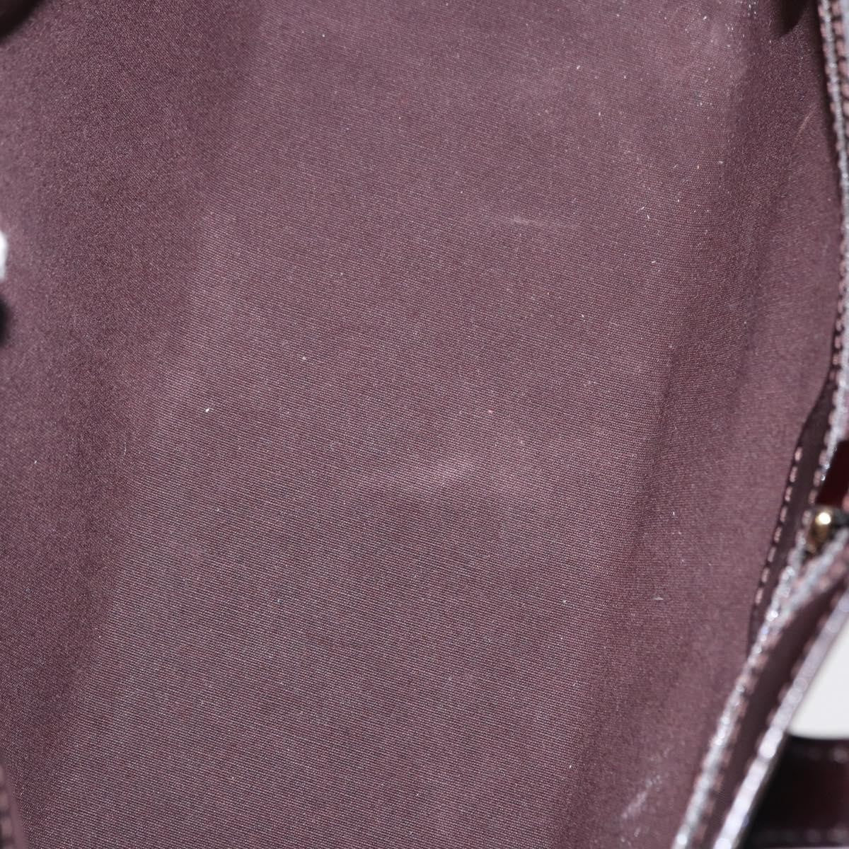 Louis Vuitton Wilshire Handbag Monogram Vernis Purple Patent_Leather Tote Bag