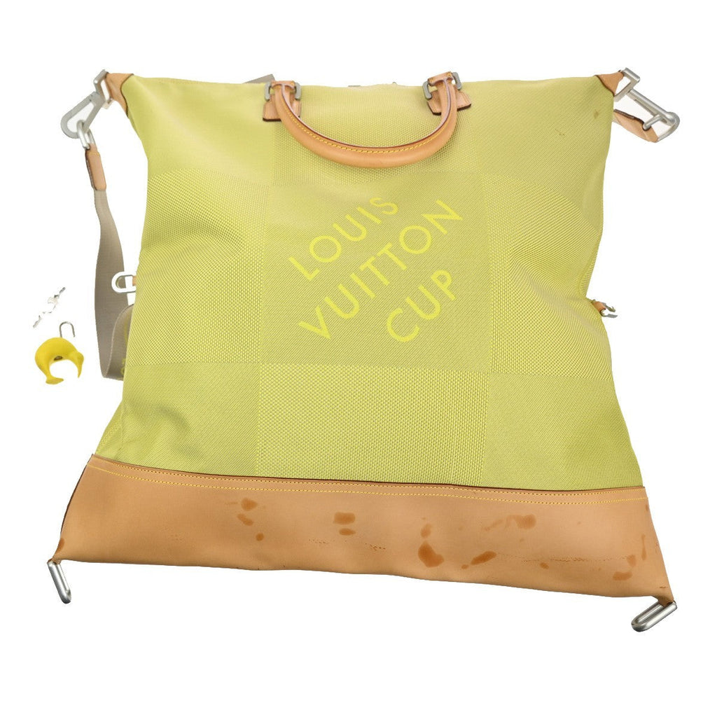 Louis Vuitton Cup Cube Bag Damier Geant Canvas Yellow Canvas Shoulder Bag