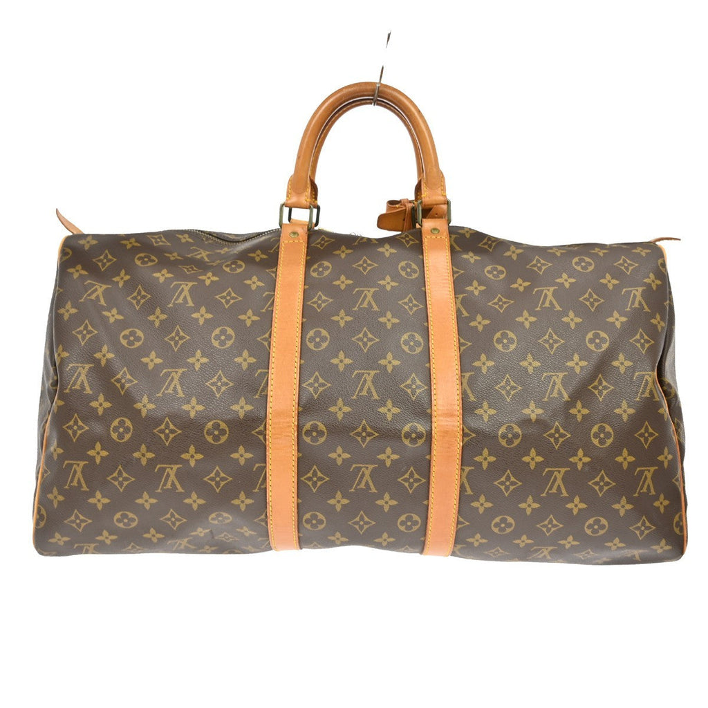Louis Vuitton Keepall Bag Monogram Canvas Brown Canvas Travel Bag