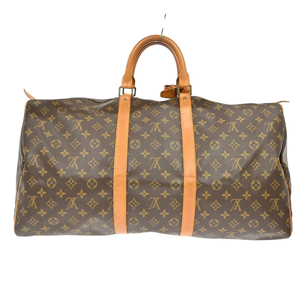 Louis Vuitton Keepall Bag Monogram Canvas Brown Canvas Travel Bag