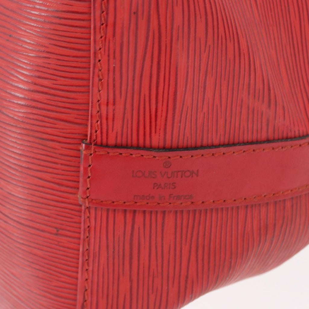 Louis Vuitton Petit Noe Handbag Epi Leather Red Leather Shoulder Bag