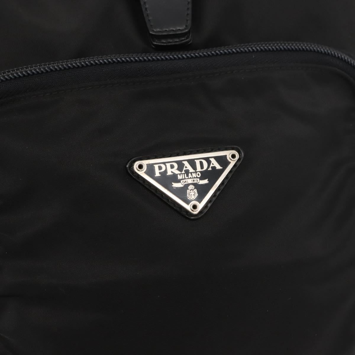 Prada Front Pocket Backpack Tessuto Black Nylon Backpack Bag