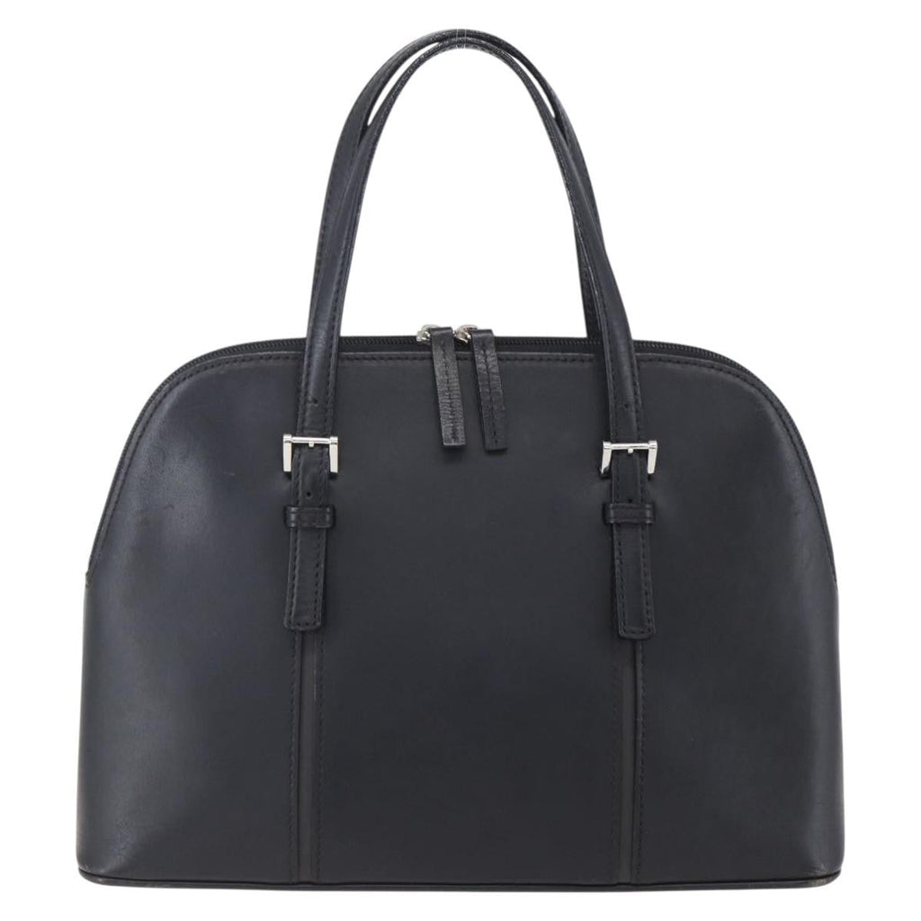 Burberry Vintage Handbag Leather Black Leather Handbag