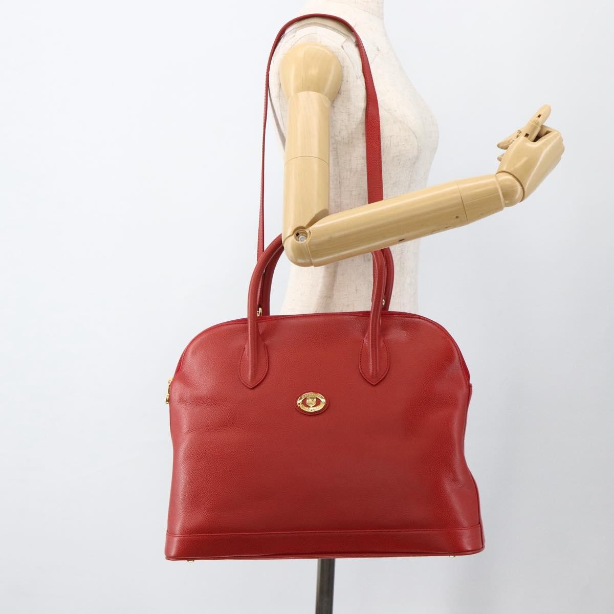 Burberry Vintage Handbag Leather Red Leather Handbag
