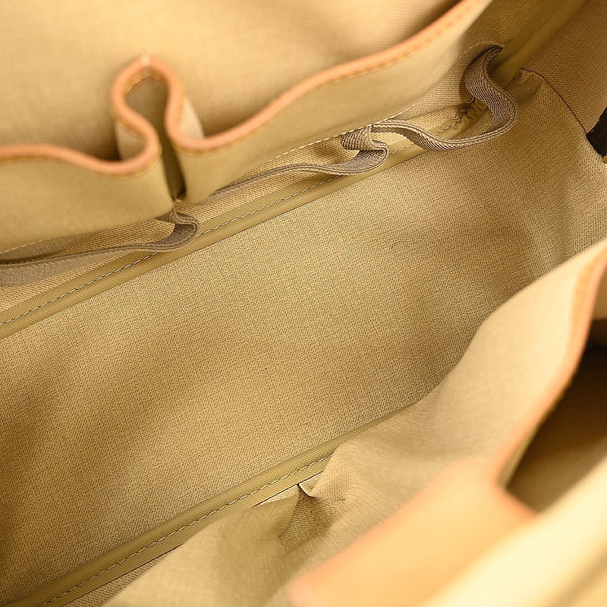 Louis Vuitton Deauville Handbag Monogram Canvas Brown Canvas Handbag