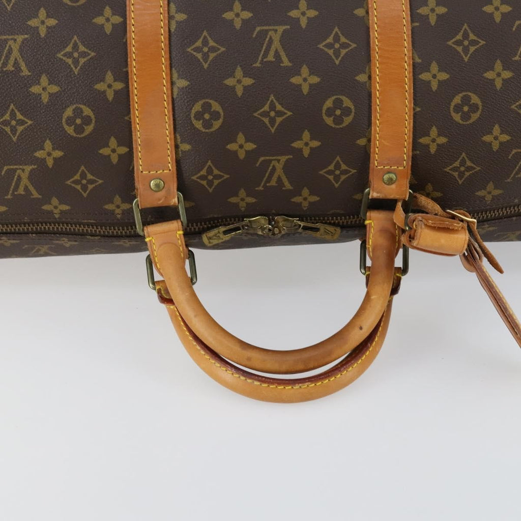 Louis Vuitton Keepall Bag Monogram Canvas Brown Canvas Travel Bag