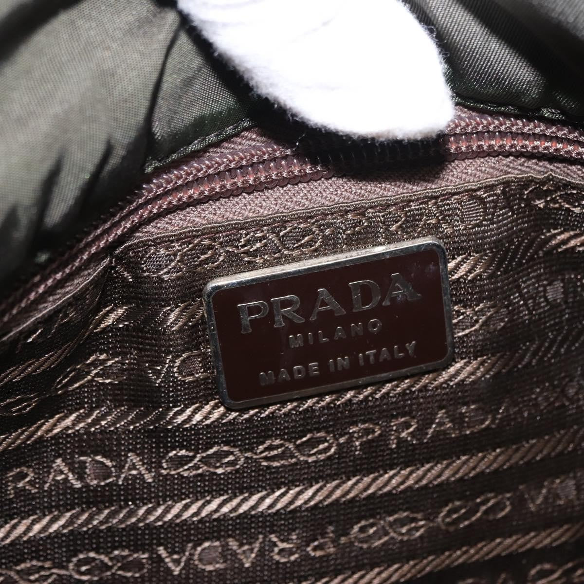 Prada Double Buckle Flap Messenger Bag Tessuto Khaki Nylon Shoulder Bag Bag