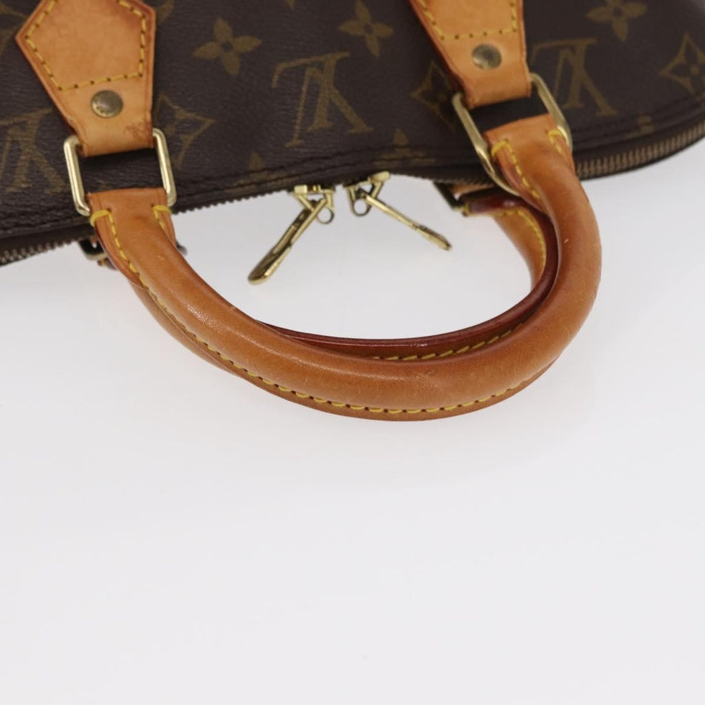 Louis Vuitton Alma Handbag Monogram Canvas Brown Canvas Handbag
