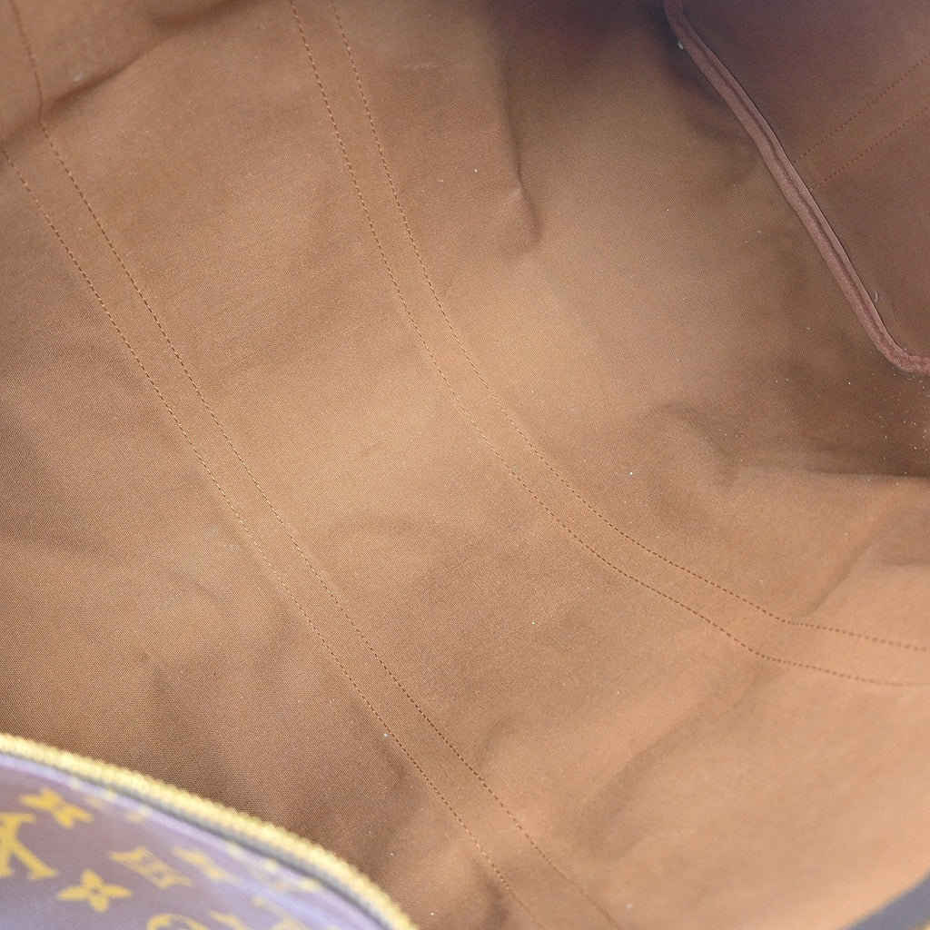 Louis Vuitton Keepall Bandouliere Bag Monogram Canvas Brown Canvas Travel Bag