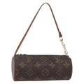 Louis Vuitton Papillon Pochette Monogram Canvas Brown Canvas Clutche & Pouche Bag