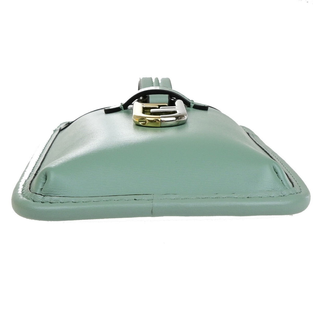 Fendi Smartphone Case Leather Green Leather Bag