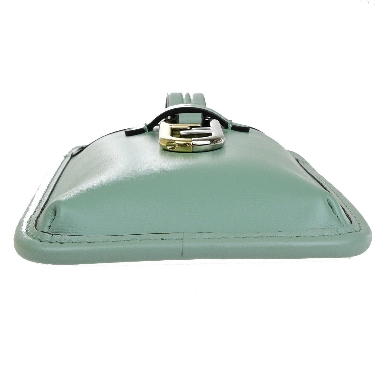 Fendi Smartphone Case Leather Green Leather Bag