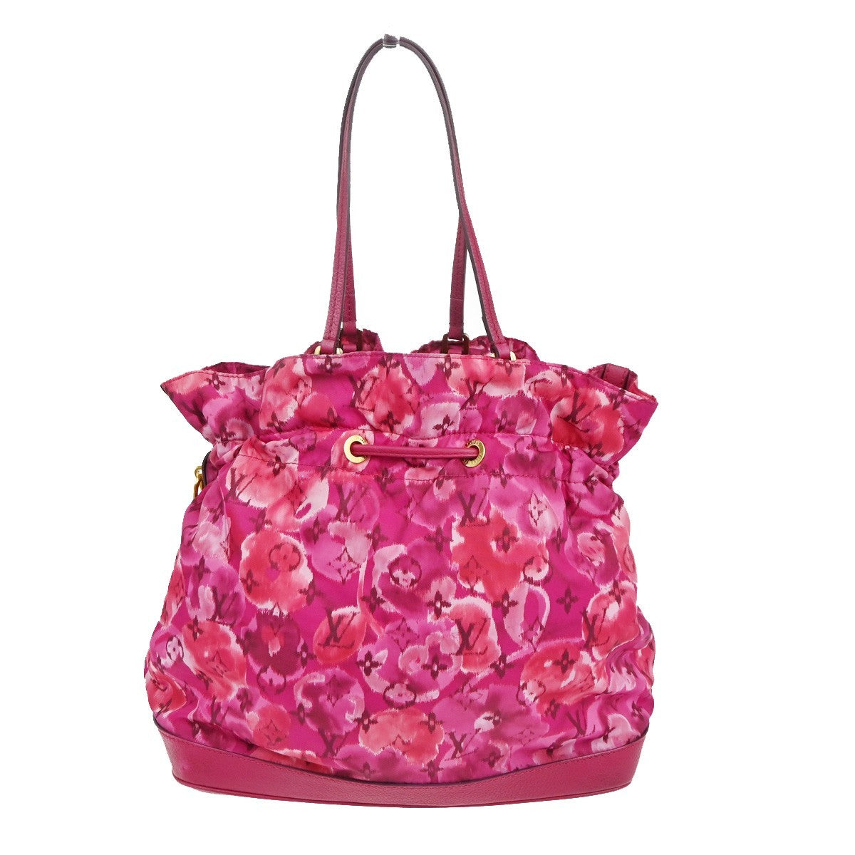 Louis Vuitton Noefull Handbag Ikat Nylon Pink Nylon Shoulder Bag