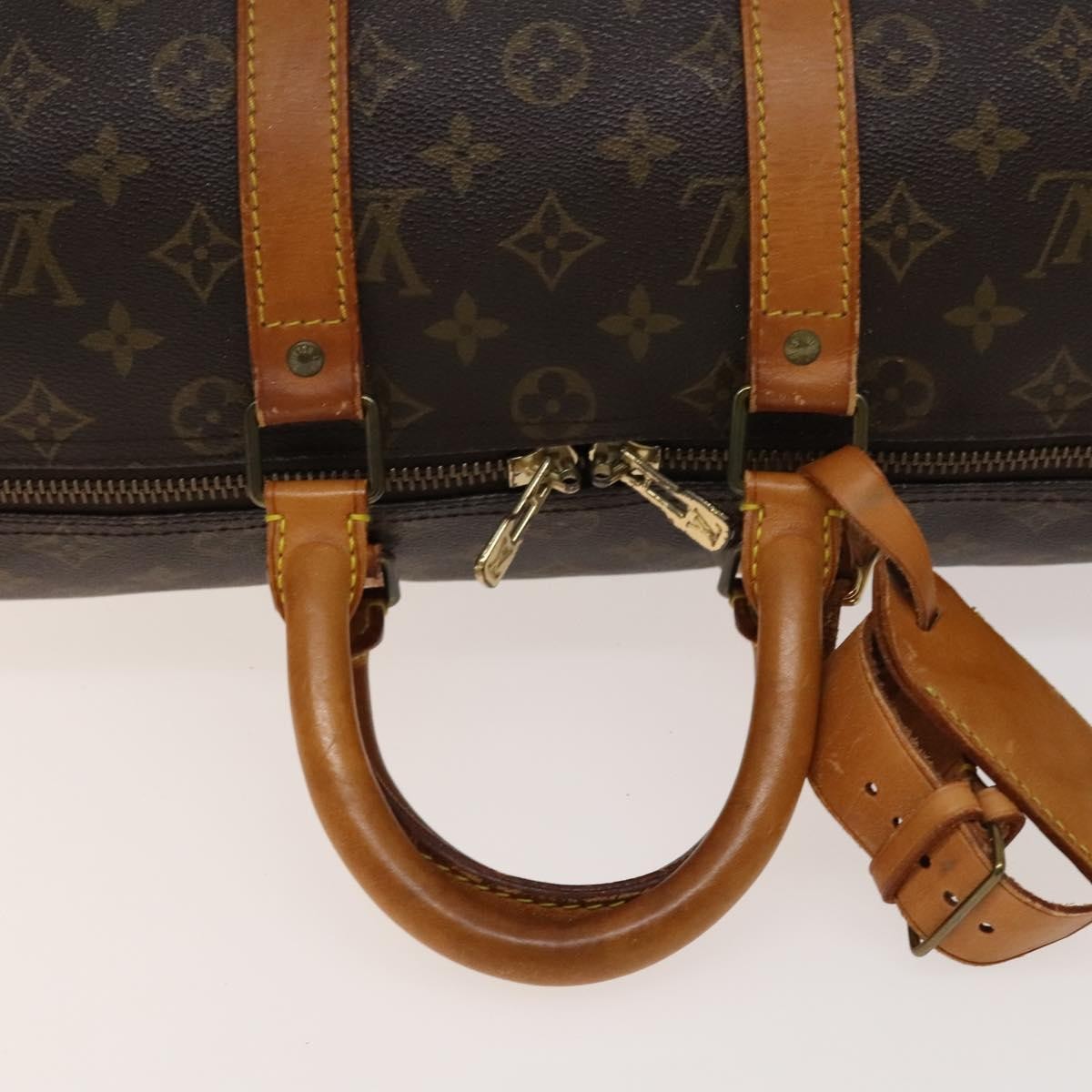 Louis Vuitton Keepall Bag Monogram Canvas Brown Canvas Travel Bag
