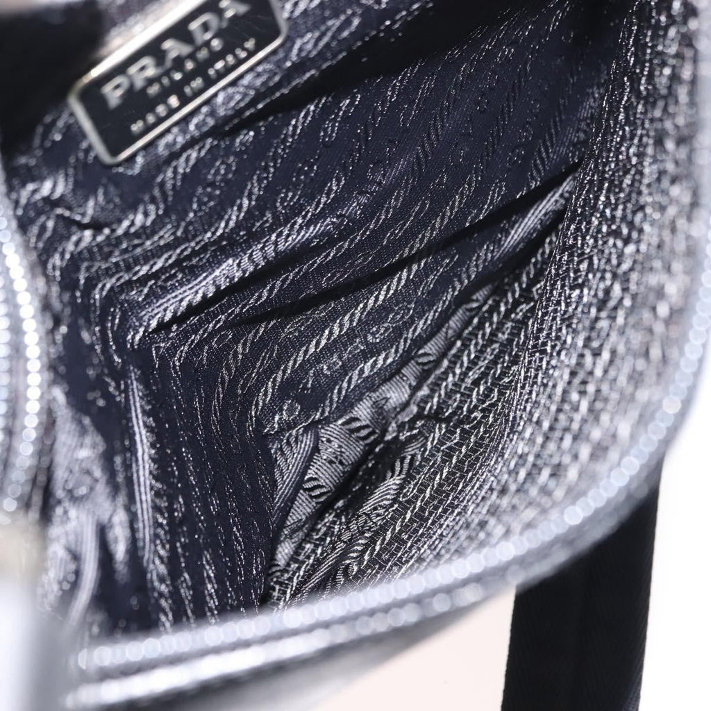 Prada Zip Messenger Bag Saffiano Leather Black Leather Shoulder Bag Bag