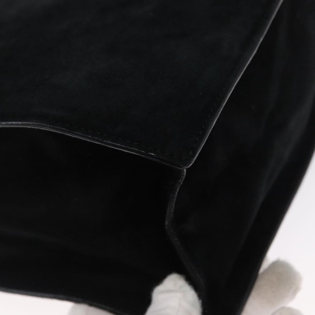 Prada Vintage Handbag Suede Black Suede Handbag