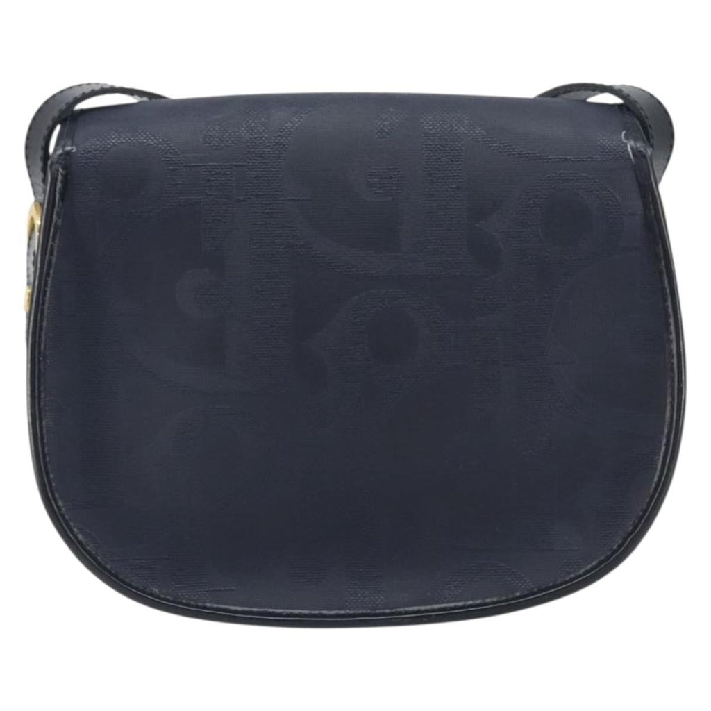 Christian Dior Trotter Shoulder Bag Canvas Navy Canvas Shoulder Bag Bag (Pre-Owned)