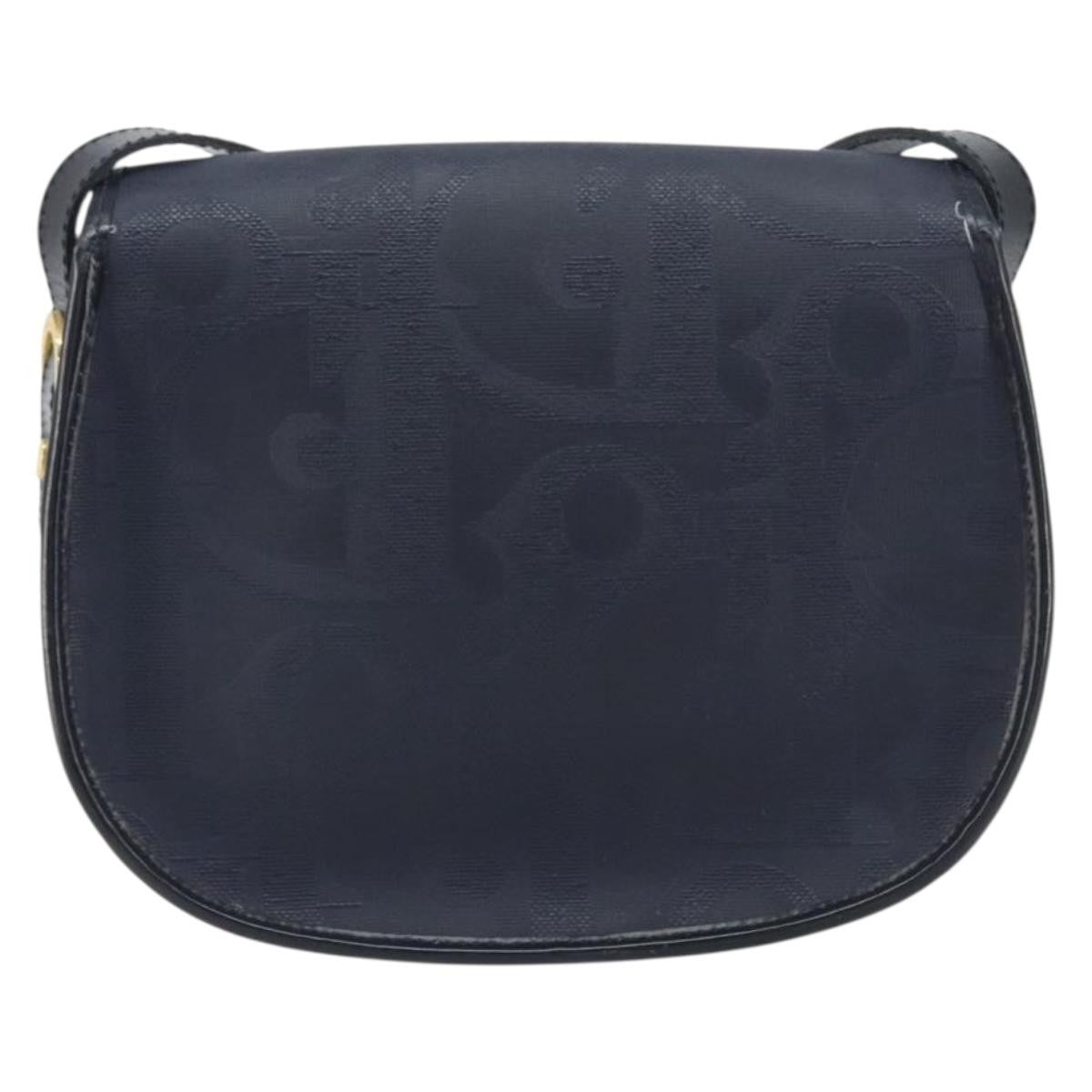 Christian Dior Trotter Shoulder Bag Canvas Navy Canvas Shoulder Bag Bag (Pre-Owned)