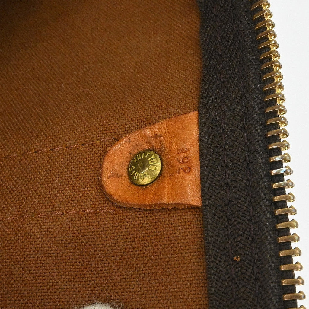 Louis Vuitton Keepall Bag Monogram Canvas Brown Canvas Travel Bag