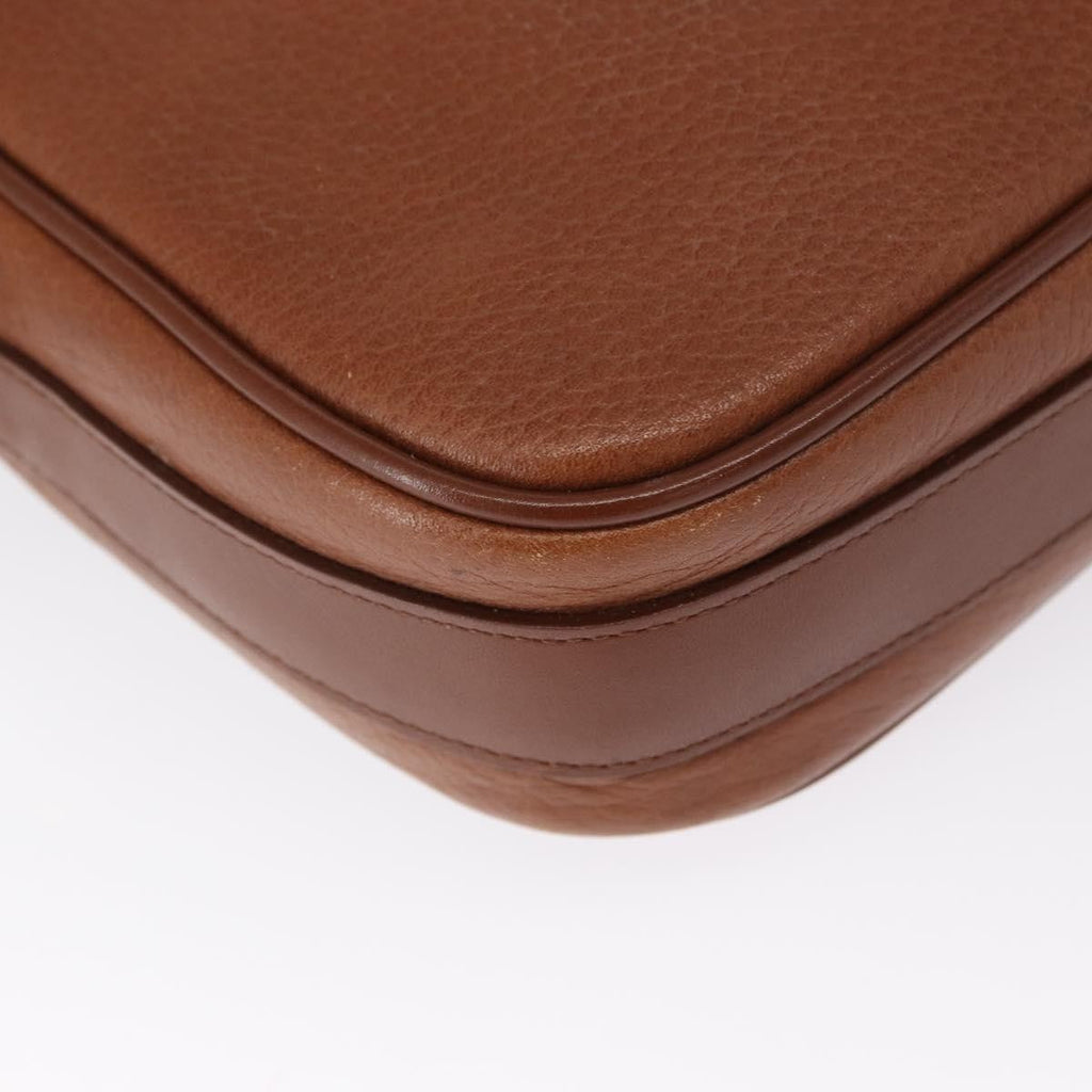 Burberry Vintage Shoulder Bag Leather Brown Leather Shoulder Bag