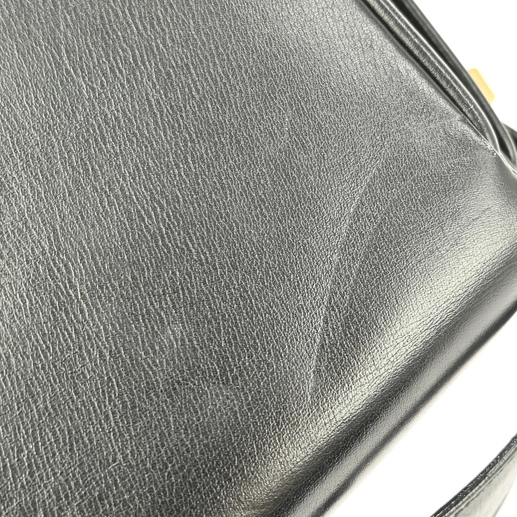 Celine Vintage Shoulder Bag Leather Black Leather Shoulder Bag Bag