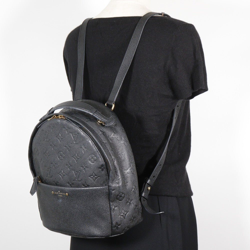 Louis Vuitton Sorbonne Backpack Monogram Empreinte Leather Black Leather Backpack Bag