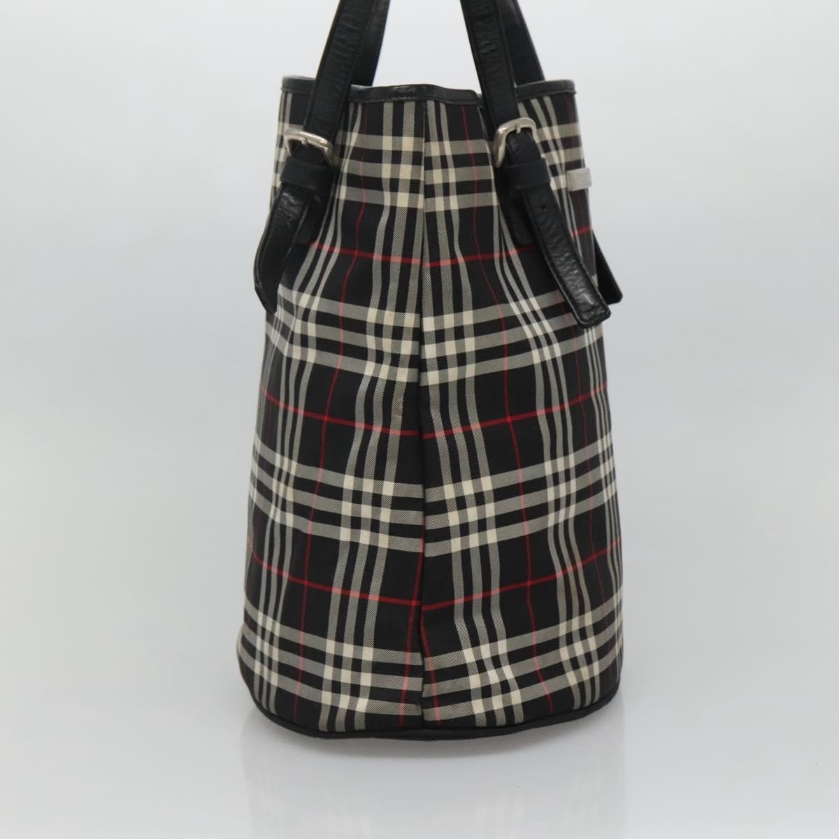 Burberry Nova Check Blue Label Nylon Black Nylon Tote Bag