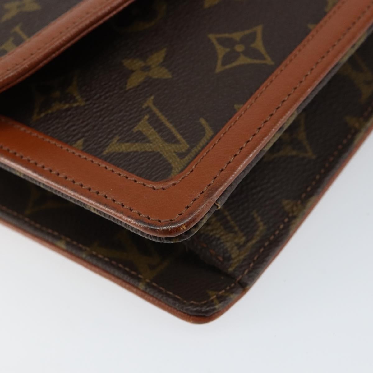 Louis Vuitton Dame Pochette Monogram Canvas Brown Canvas Clutche & Pouche Bag
