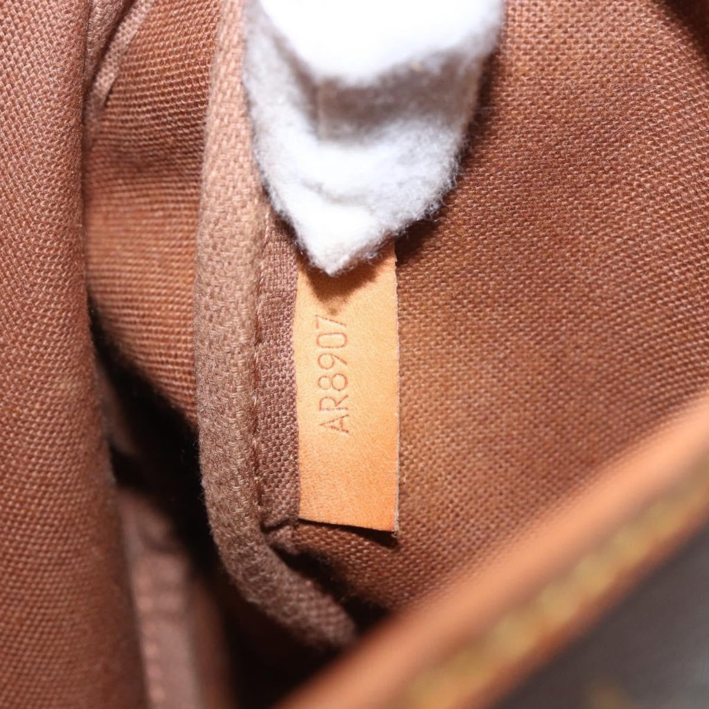 Louis Vuitton Saumur Handbag Monogram Canvas Brown Canvas Shoulder Bag