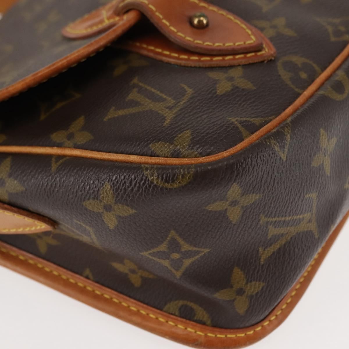 Louis Vuitton Sac Gibeciere Messenger Bag Monogram Canvas Brown Canvas Bag