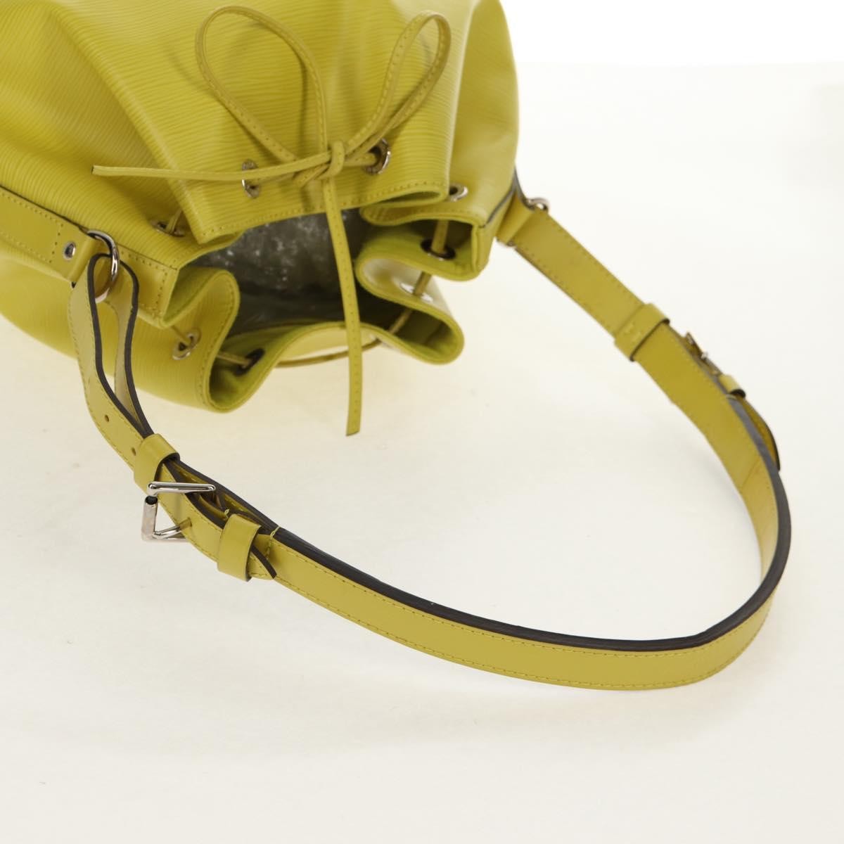Louis Vuitton Petit Noe Handbag Epi Leather Green Leather Shoulder Bag