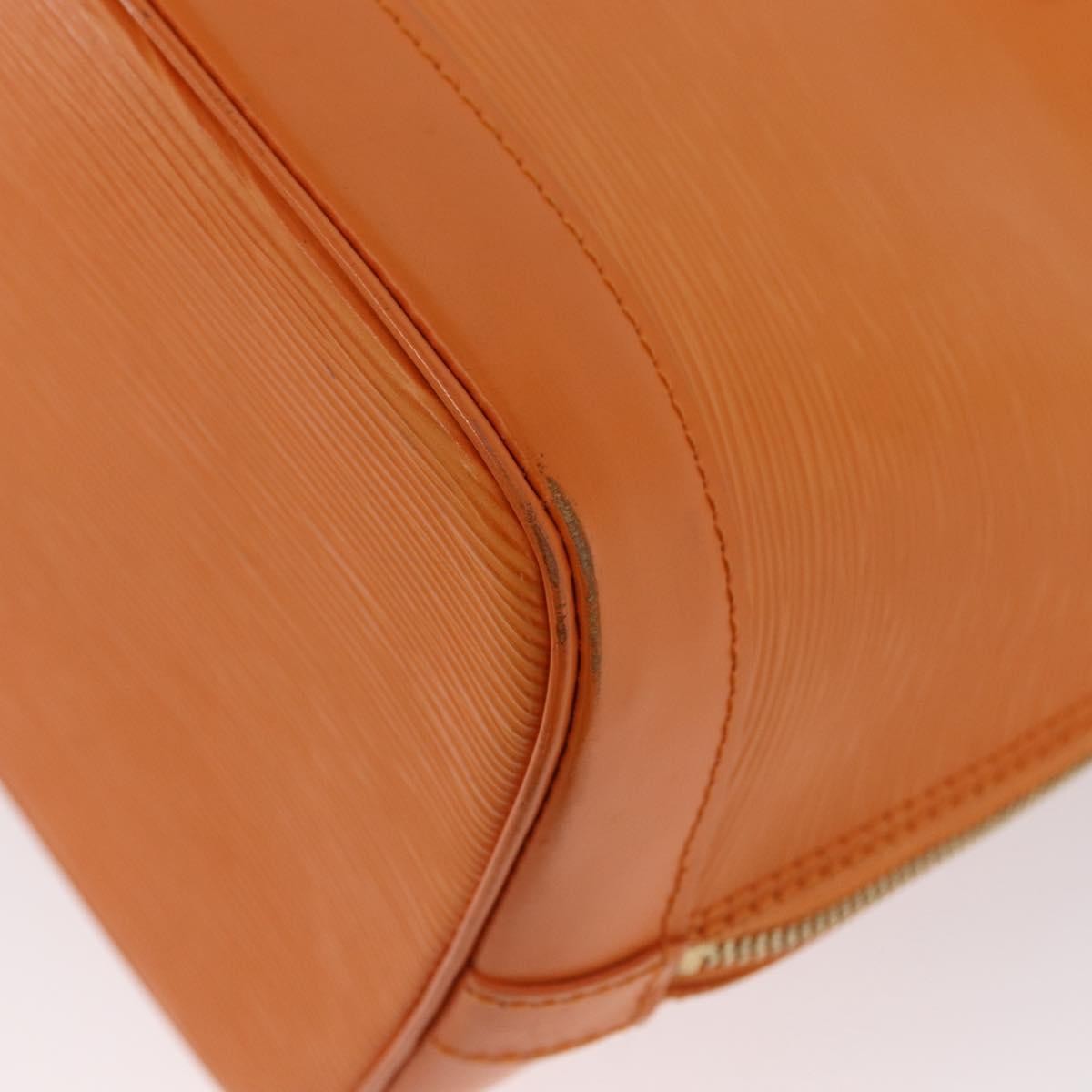 Louis Vuitton Alma Handbag Epi Leather Orange Leather Handbag