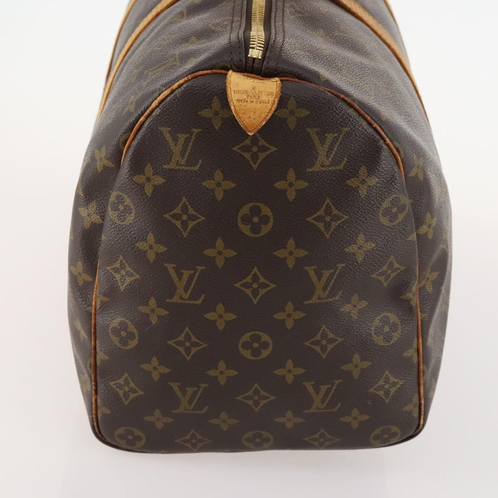 Louis Vuitton Keepall Bag Monogram Canvas Brown Canvas Travel Bag
