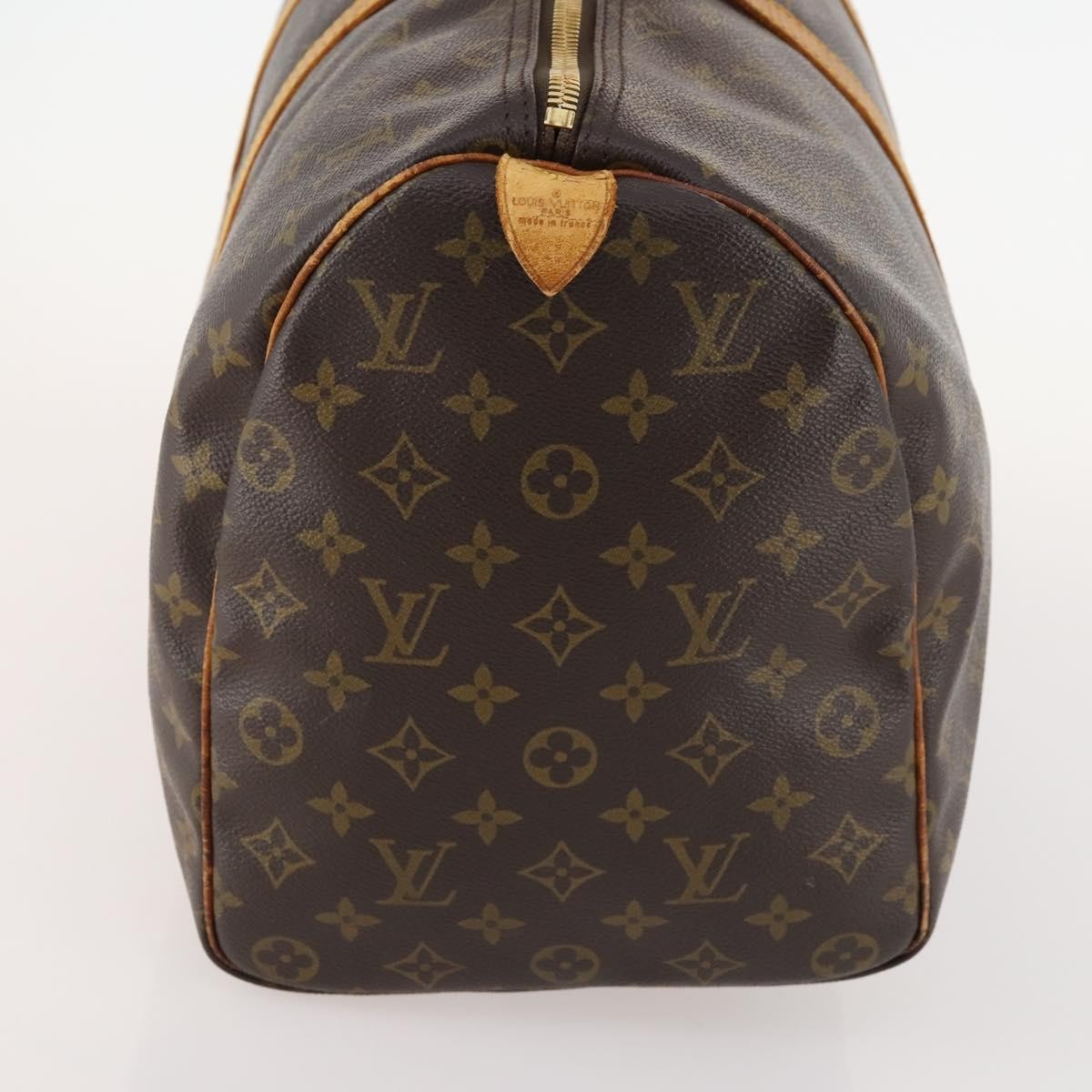 Louis Vuitton Keepall Bag Monogram Canvas Brown Canvas Travel Bag
