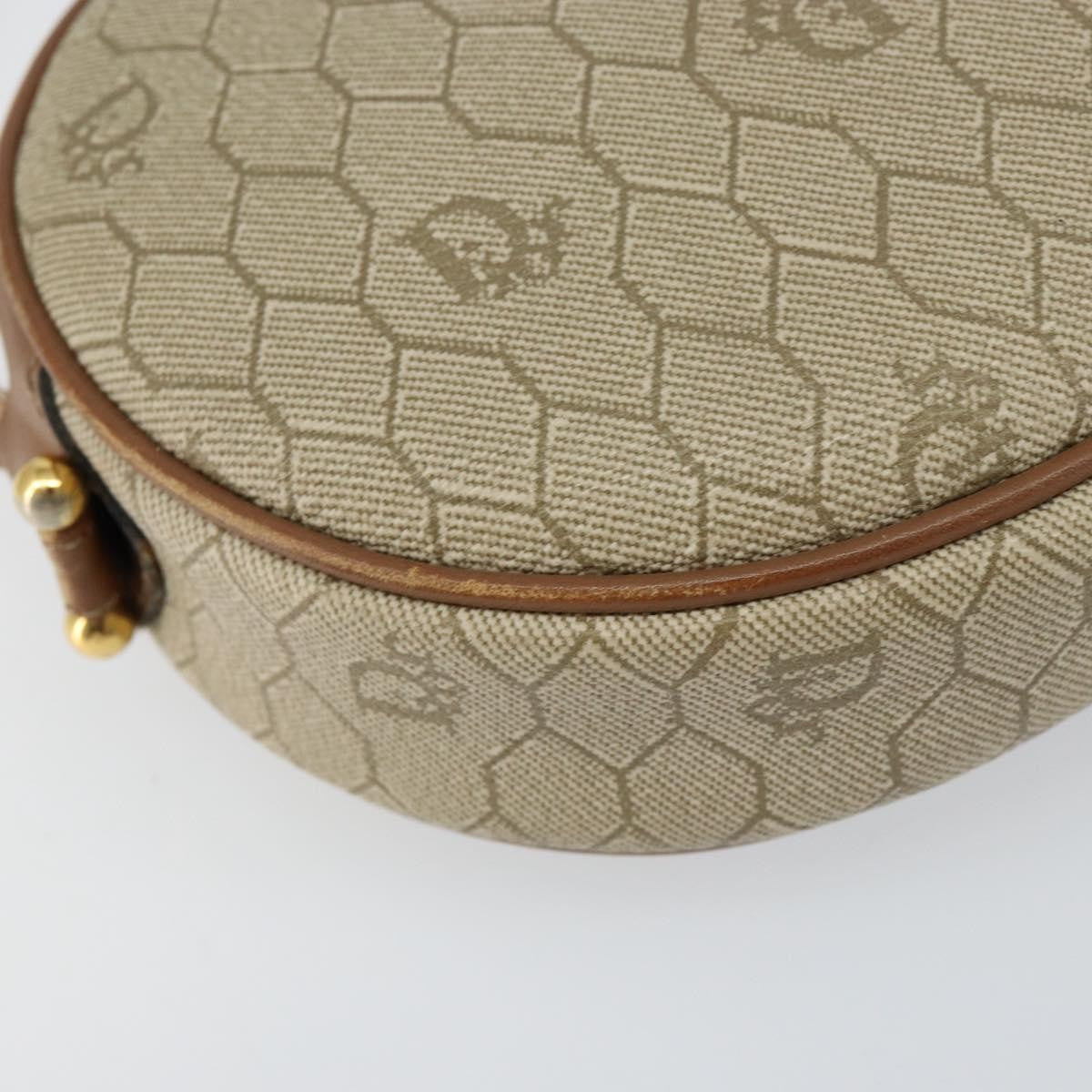 Christian Dior Vintage Honeycomb Shoulder Bag Canvas Beige Canvas Shoulder Bag Bag (Pre-Owned)