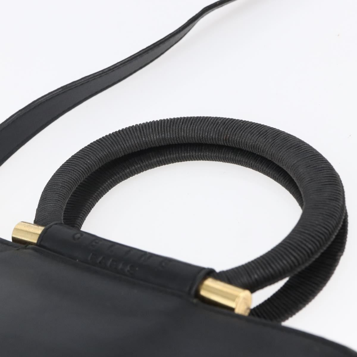 Celine Handbag Leather Black Leather Handbag