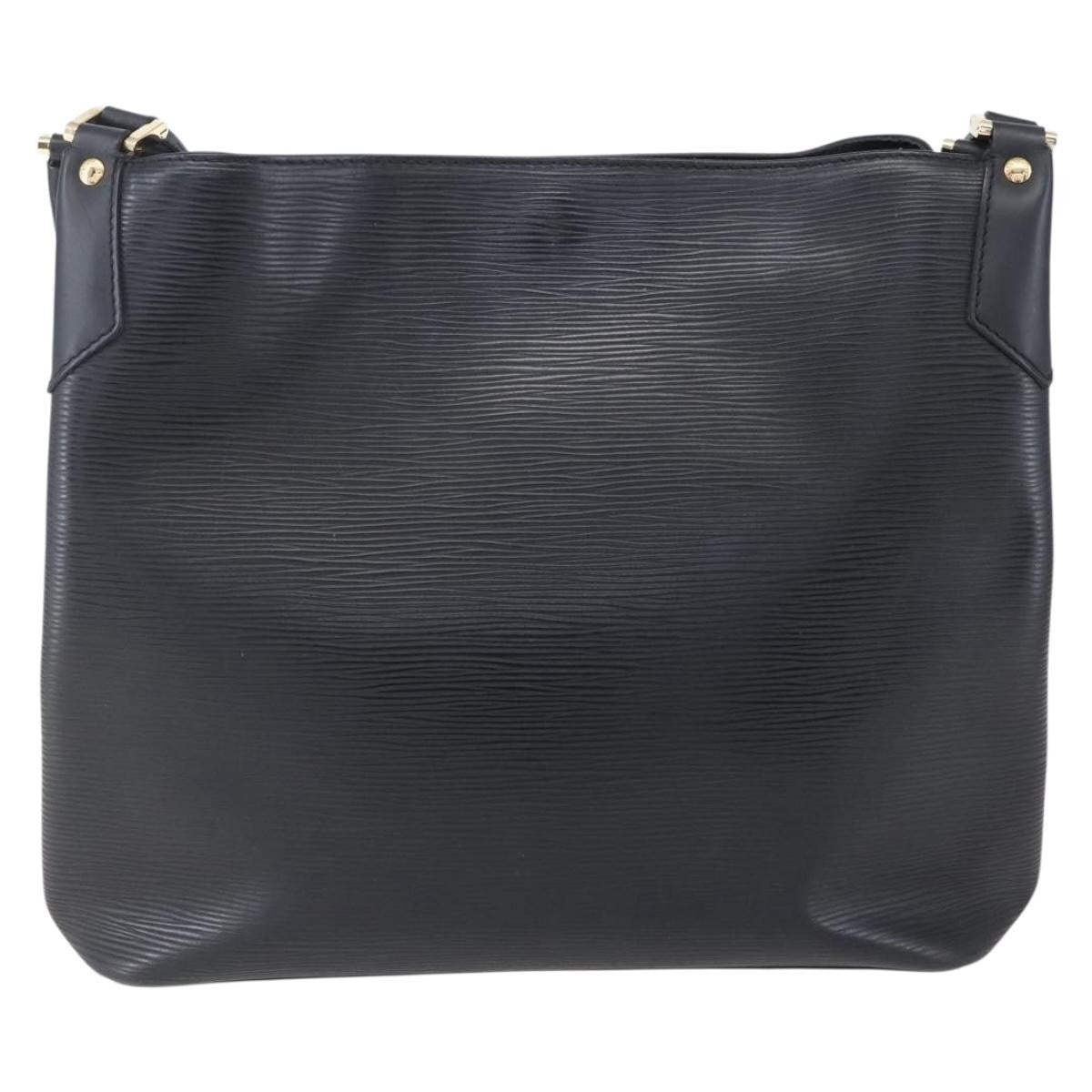 Louis Vuitton Mandara Handbag Epi Leather Black Leather Shoulder Bag