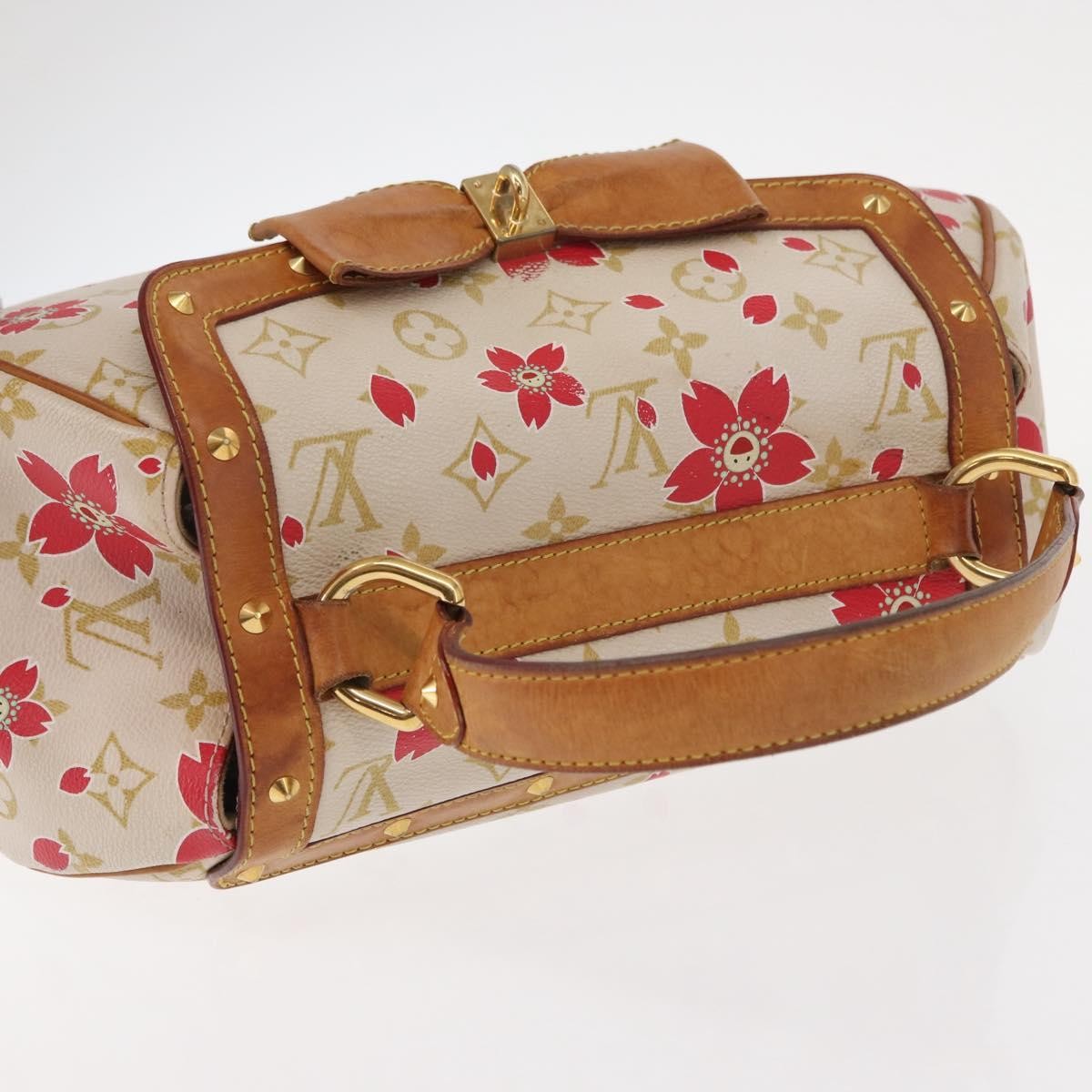 Louis Vuitton Retro Bag Limited Edition Cherry Blossom Monogram White Canvas Handbag