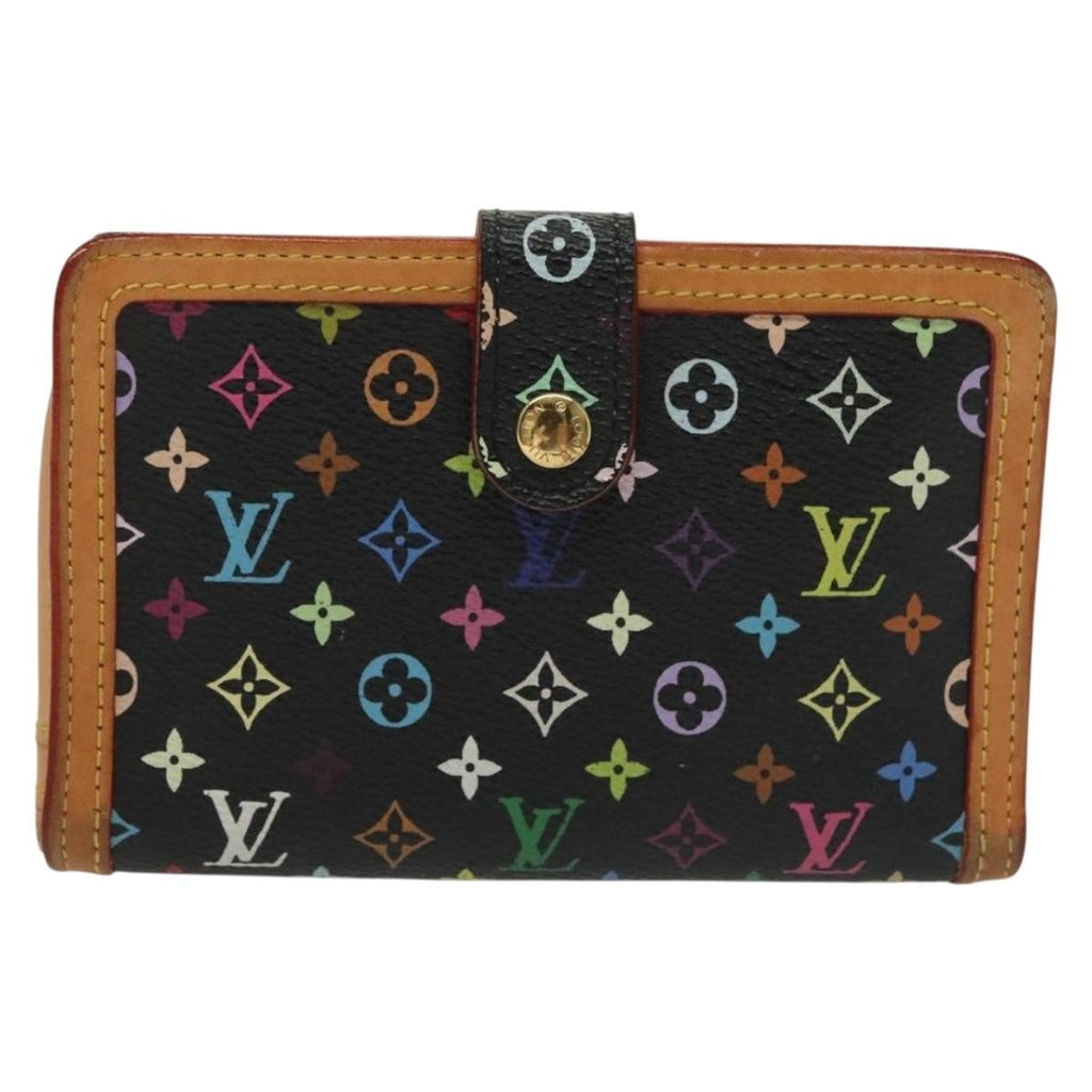 Louis Vuitton Portefeuille Viennois Monogram Canvas Black Canvas Wallets Accessory