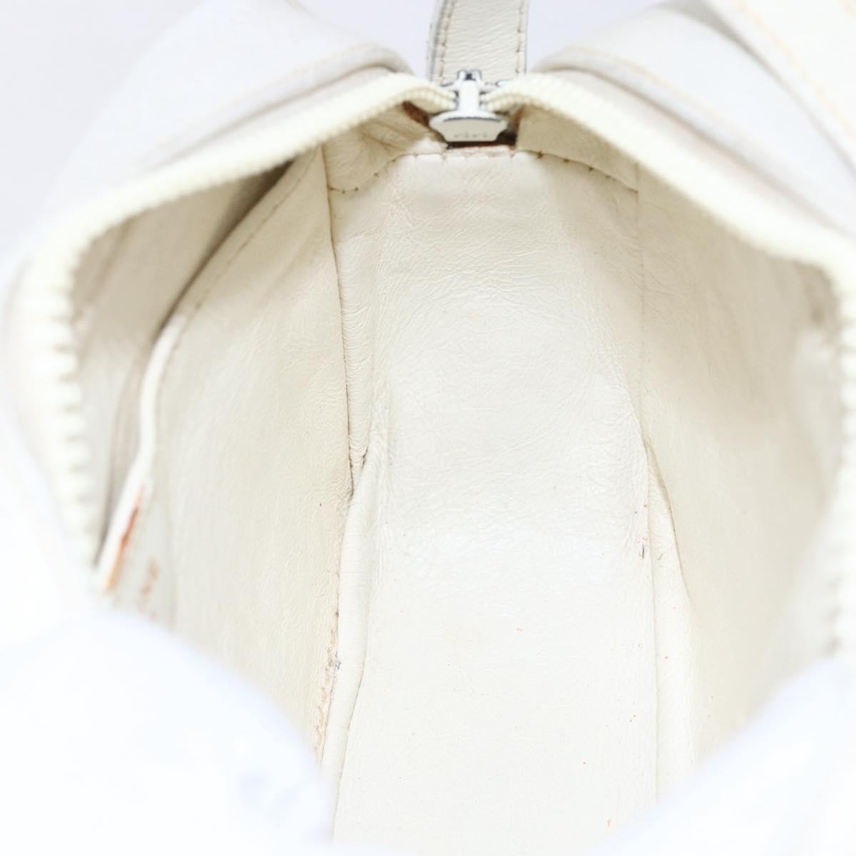 Celine Vintage Shoulder Bag Leather White Leather Shoulder Bag Bag