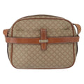 Celine Vintage Macadam Shoulder Bag Canvas And Leather Beige Canvas Shoulder Bag Bag