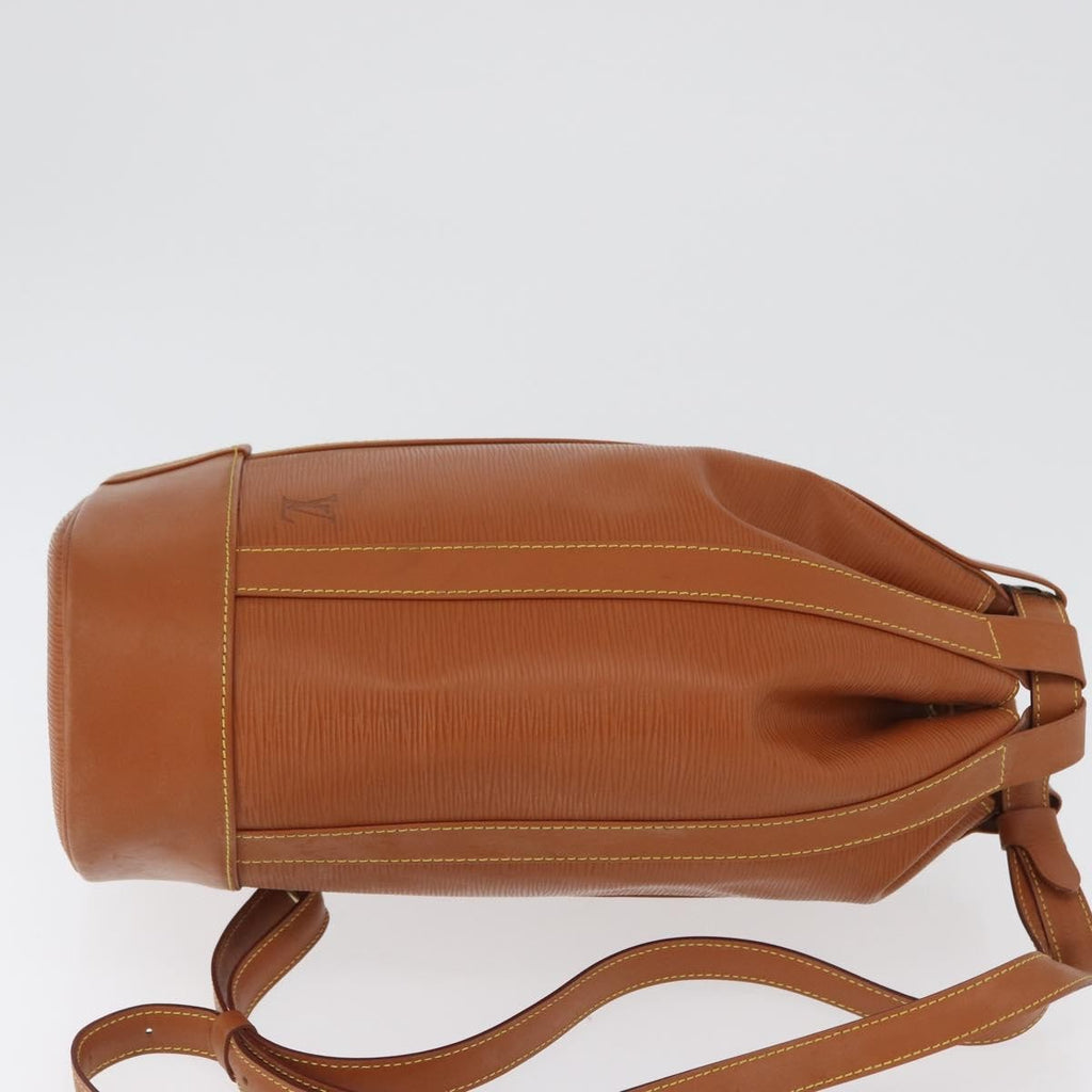 Louis Vuitton Randonnee Backpack Epi Leather Brown Leather Backpack Bag