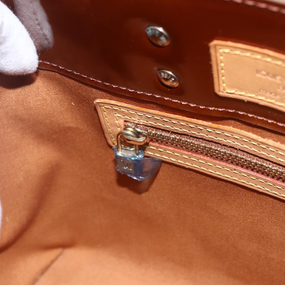 Louis Vuitton Reade Handbag Monogram Vernis Brown Patent_Leather Handbag